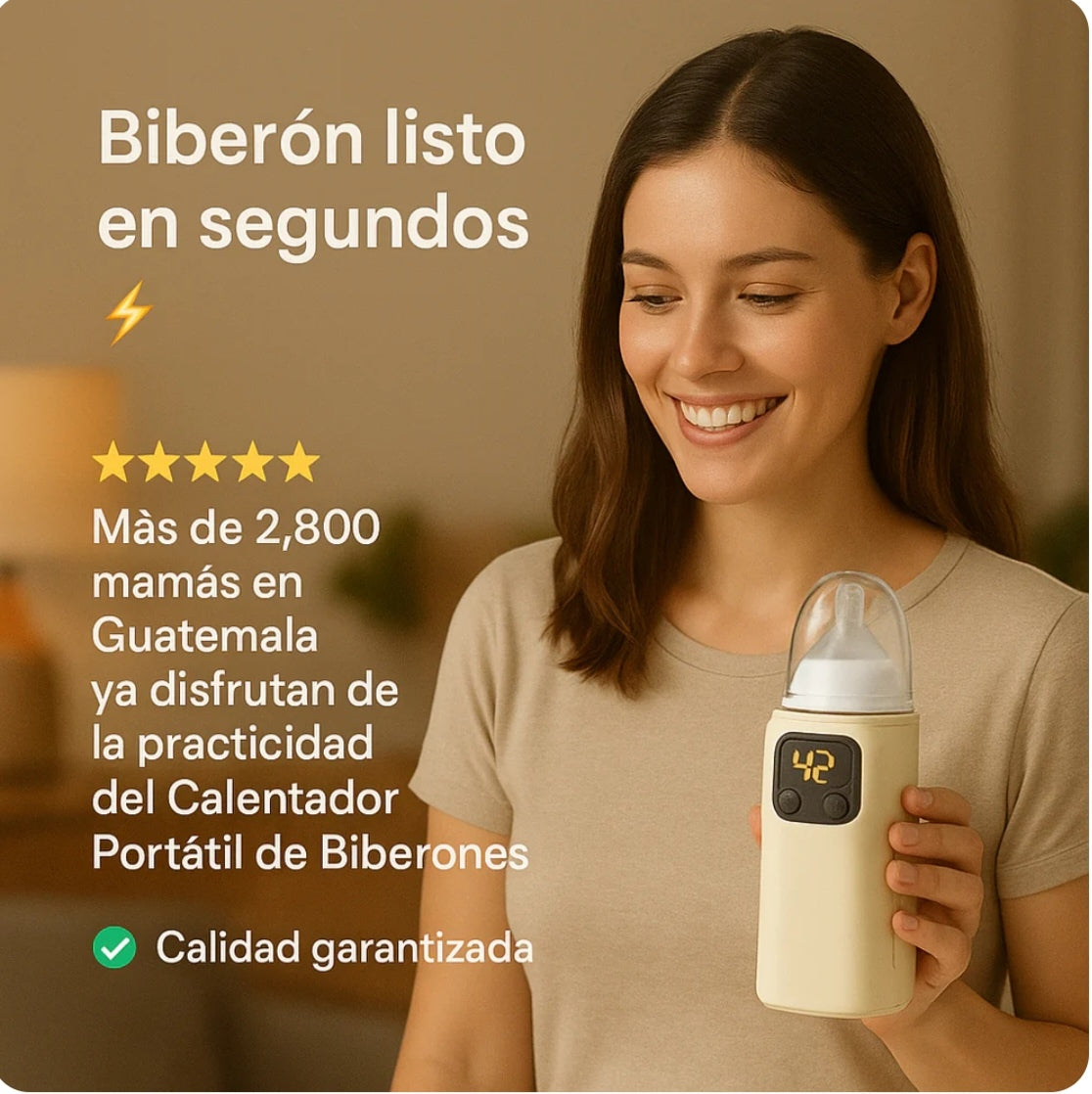 Calentador de Biberón Portátil USB con Pantalla Digital