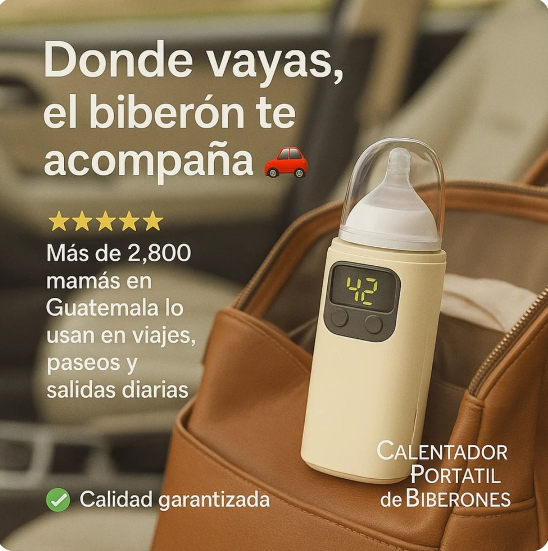 Calentador de Biberón Portátil USB con Pantalla Digital